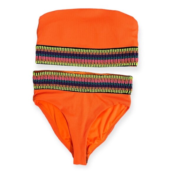 PEIXOTO Swimwear Set Bottom/Top Classic Bikini Orange Size XS - Picture 5 of 8